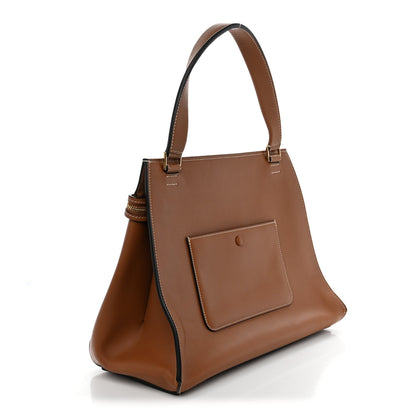 Celine Smooth Calfskin Medium Edge Shoulder Bag Camel