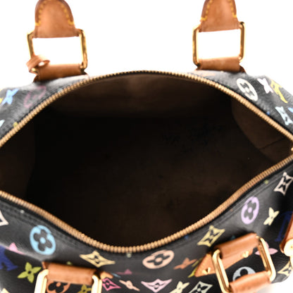 Louis Vuitton Monogram Multicolor Speedy 30 Black