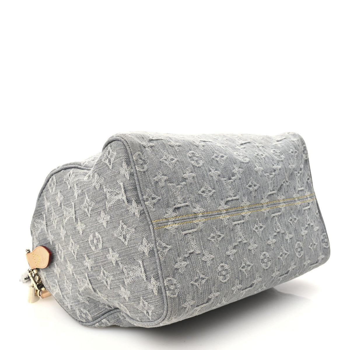 Louis Vuitton Monogram Denim Speedy Soft 30 Washed Gray