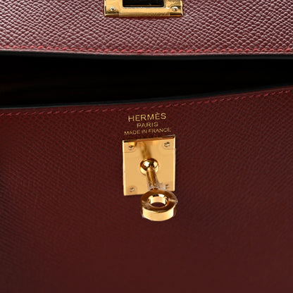 Hermes Epsom Kelly Sellier 25 Rouge H