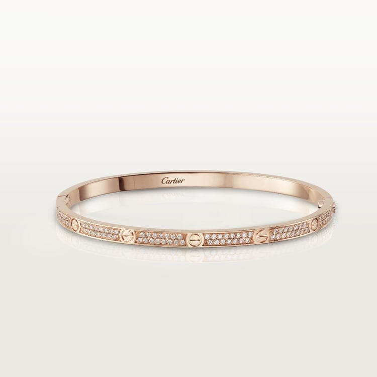 18K Gold Diamonds Cartier Love Small Bracelet