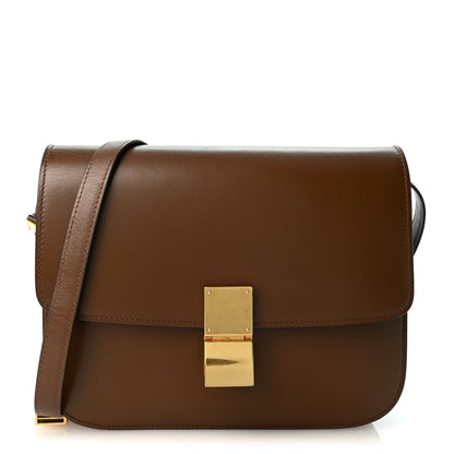 Celine Box Calfskin Medium Classic Box Flap Bag Camel 1985547