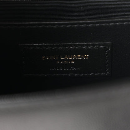 Saint Laurent Grain De Poudre Small Classic Monogram Kate Tassel Satchel Black
