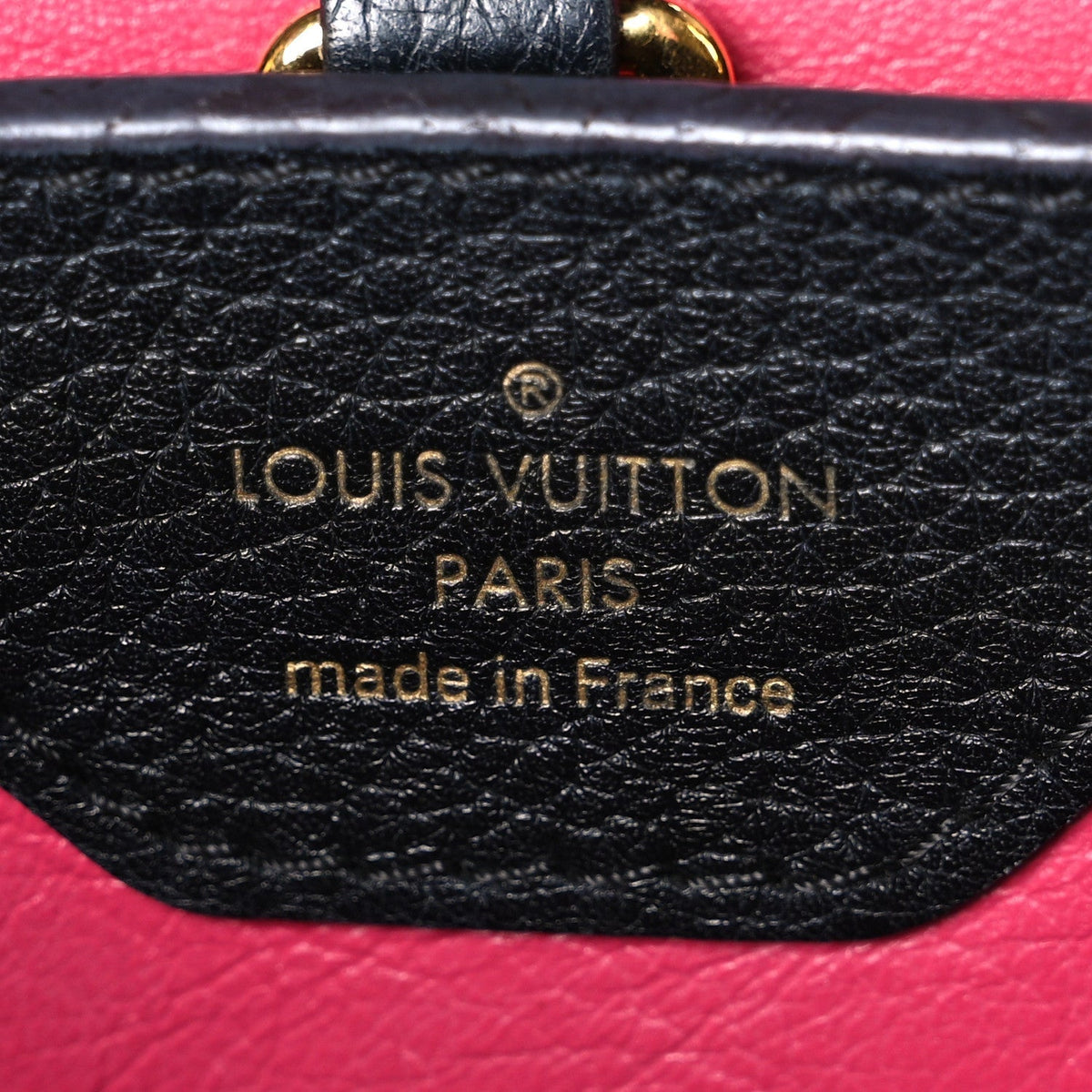 Louis Vuitton Taurillon Capucines BB Black