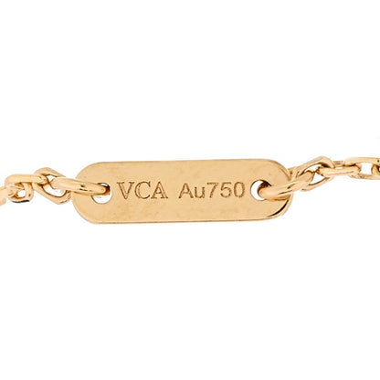 Van Cleef & Arpels 18K Yellow Gold Diamond Mini Frivole Pave Bracelet