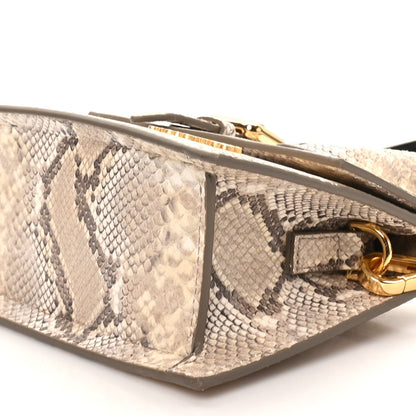 Jacquemus Snakeskin Le Chiquito Boucle Moyen Beige