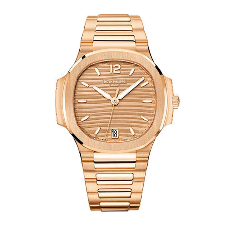 P. Philippe Nautilus Ladies Automatic - 35.2 mm - Rose Gold - Golden Brown Opaline Dial - 7118/1R-010