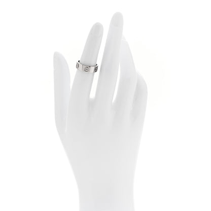 Cartier 18K White Gold 5.5mm LOVE Ring 49 5