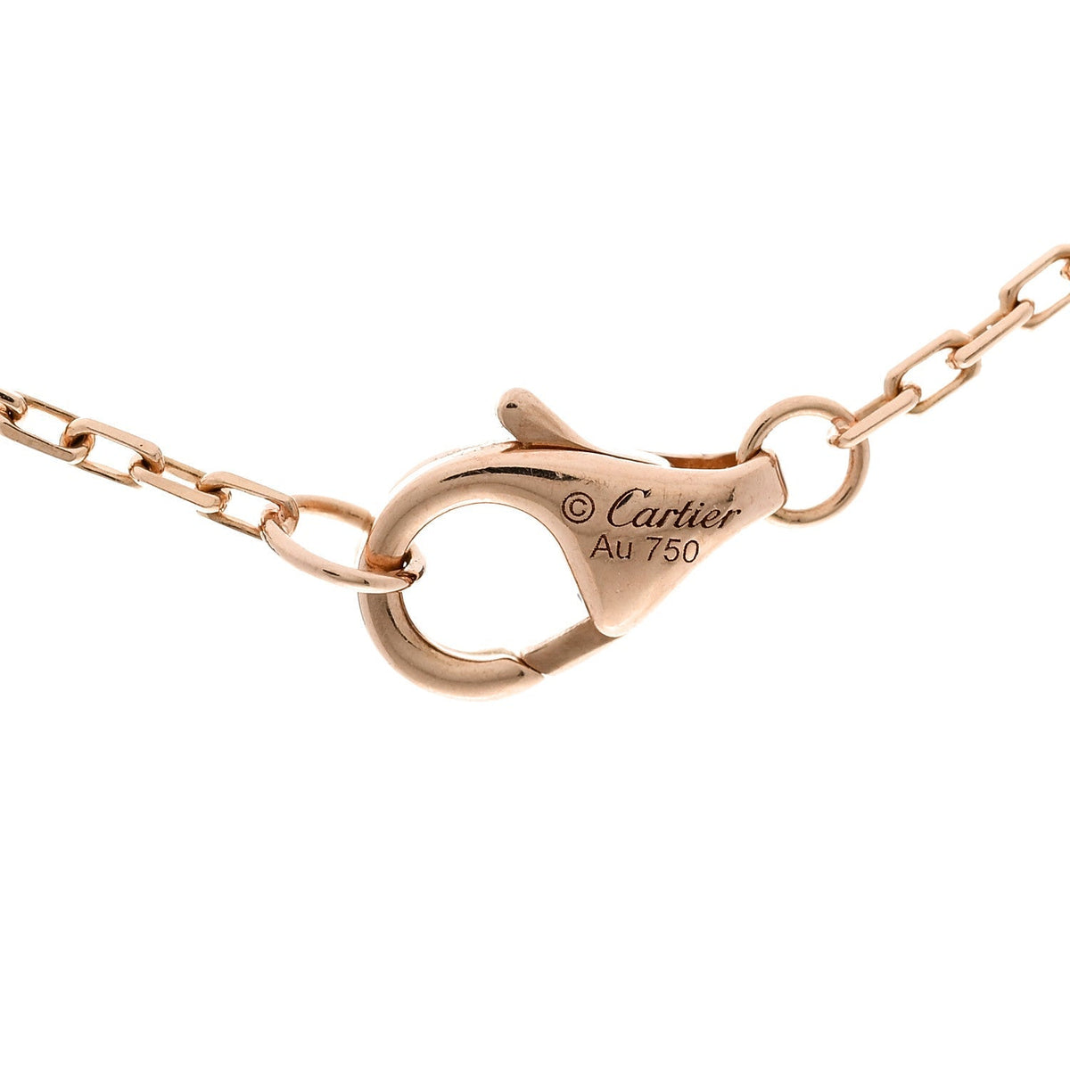 Cartier 18K Tricolor Gold Diamond Trinity De Cartier Pendant Necklace