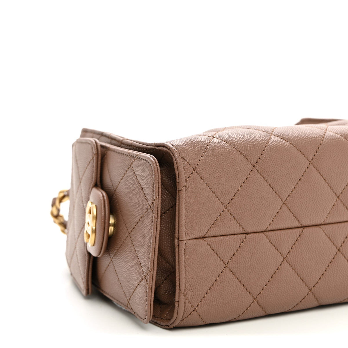 Chanel Caviar Quilted Mini Chanel 25 Handbag Brown