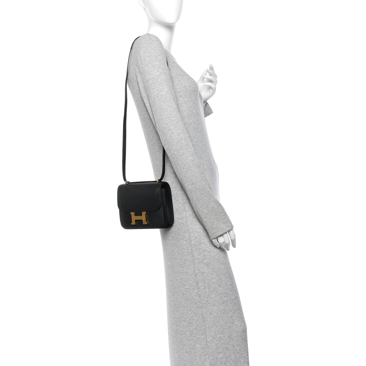 Hermes Chevre Mysore Constance 18 Black