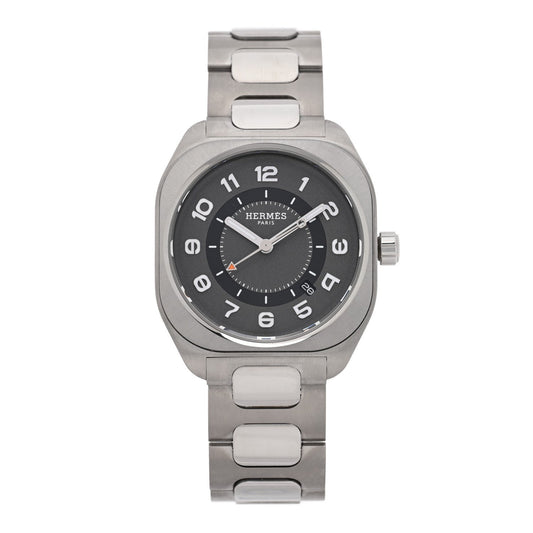 Hermes Titanium 39mm H08 Automatic Watch Grey
