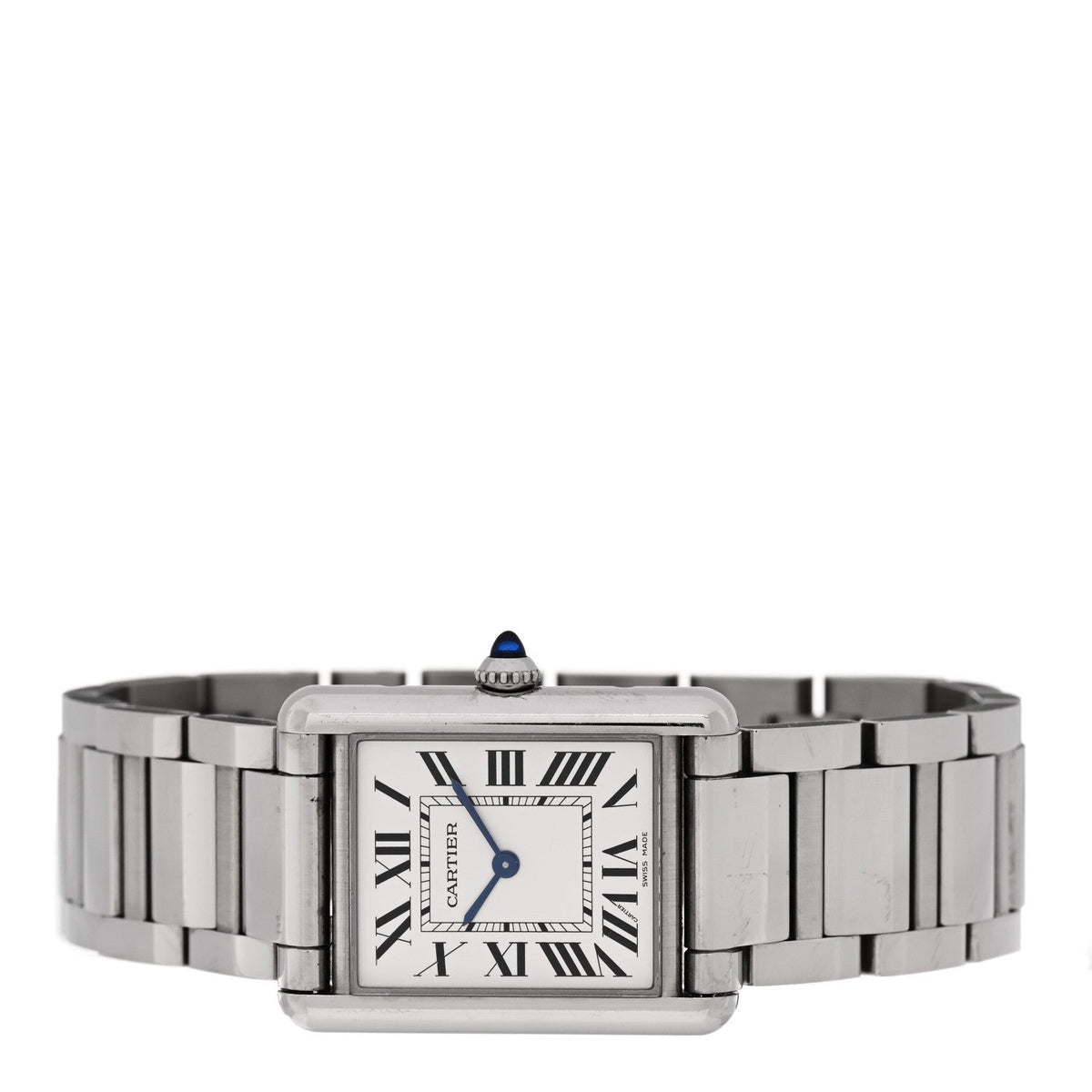 Cartier Stainless Steel 25mm Must de Cartier Tank Quartz Watch