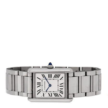 Cartier Stainless Steel 25mm Must de Cartier Tank Quartz Watch