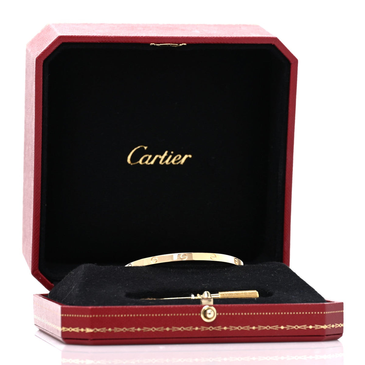 Cartier 18K Yellow Gold Small LOVE Bracelet 15