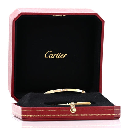 Cartier 18K Yellow Gold Small LOVE Bracelet 15