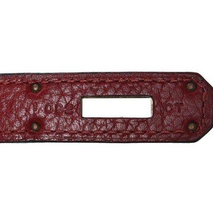 Hermes Taurillon Clemence Retourne Kelly 35 Rouge Garance