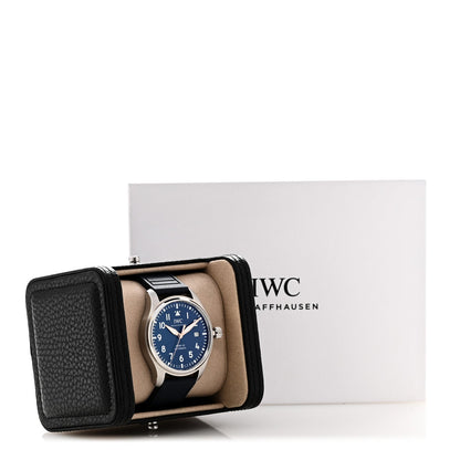IWC Stainless Steel Rubber 40mm Pilot Mark XX Edition Le Petit Prince Automatic Watch Blue IW328221
