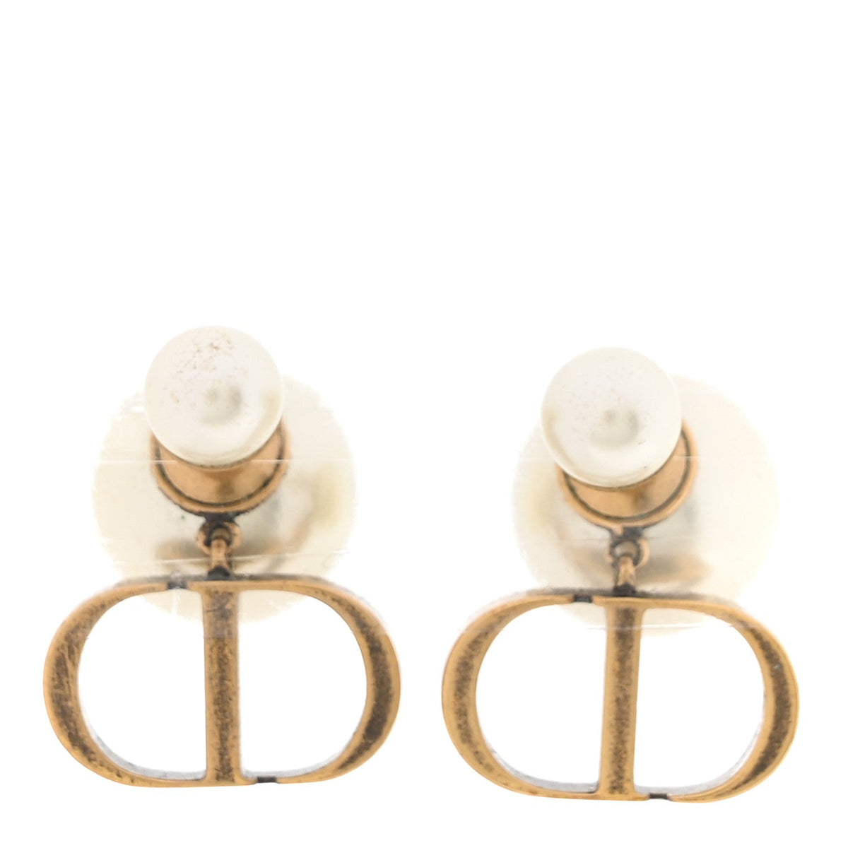 Christian Dior Pearl Mise En Dior CD Tribal Earrings