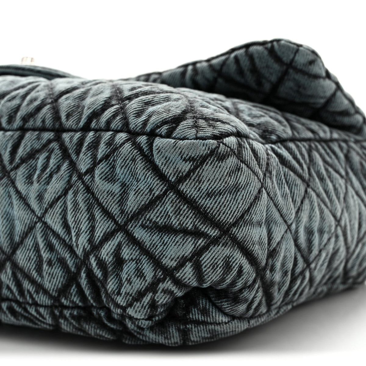 Chanel Denim Quilted Denimpression Flap Blue Black 1982470