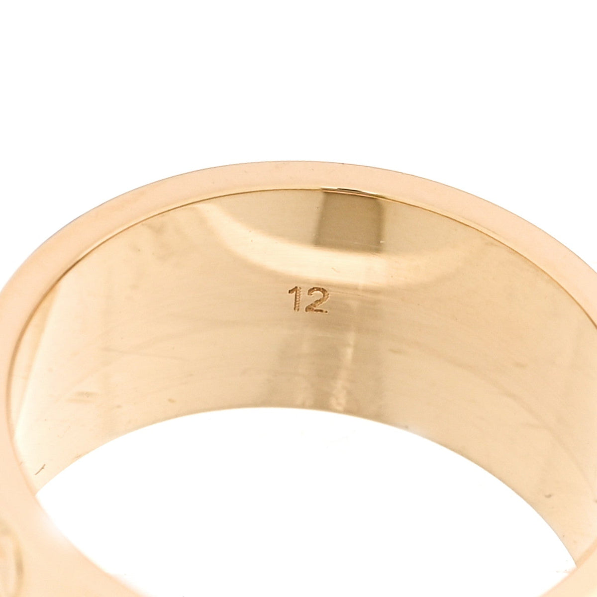 Gucci 18K Yellow Gold 9mm Icon Band Ring 46 3.75