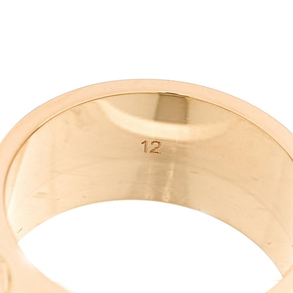Gucci 18K Yellow Gold 9mm Icon Band Ring 46 3.75