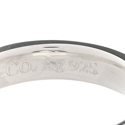 Tiffany Sterling Silver Narrow 1837 Band Ring 49 5