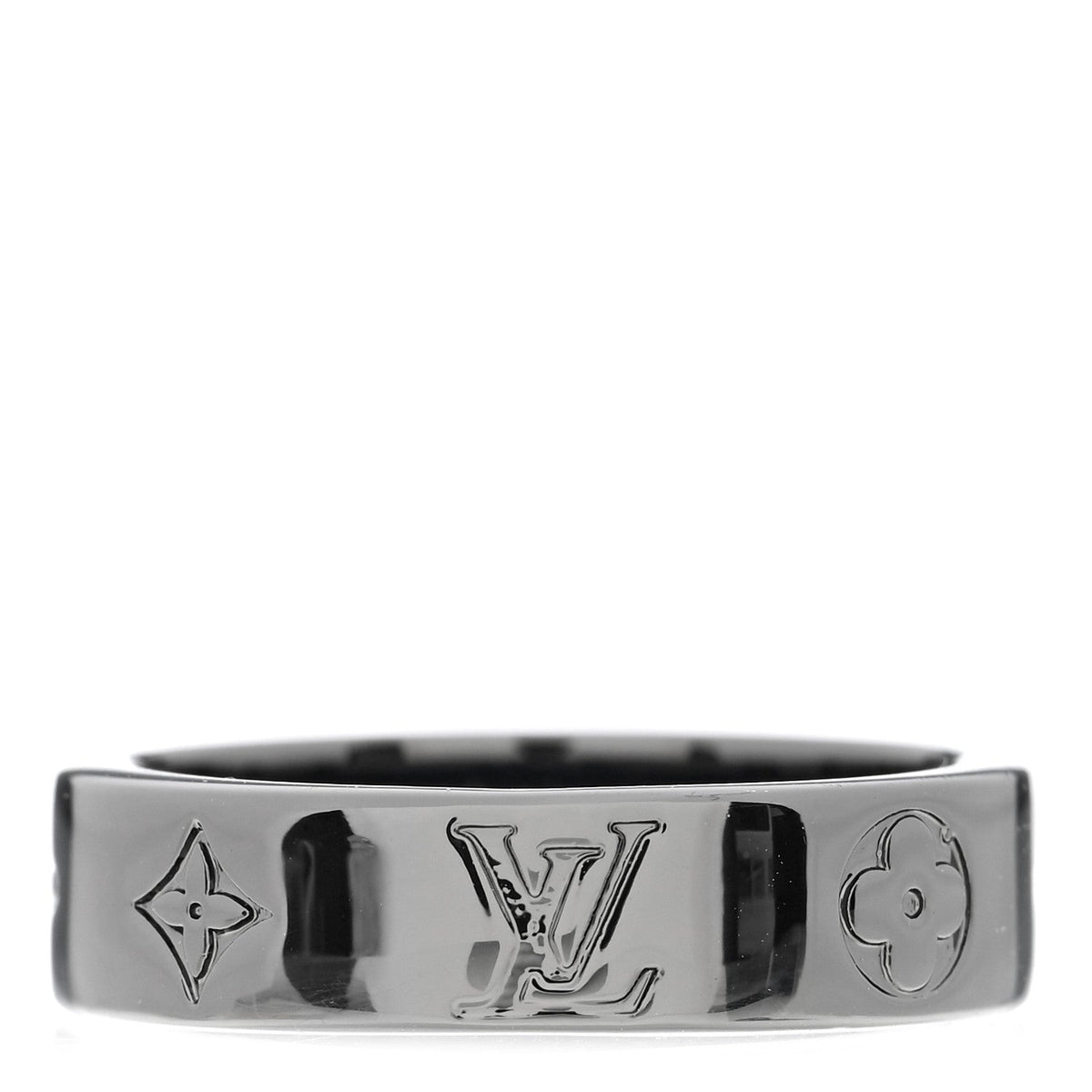 Louis Vuitton LV Mosaic Thin Ring Silver L