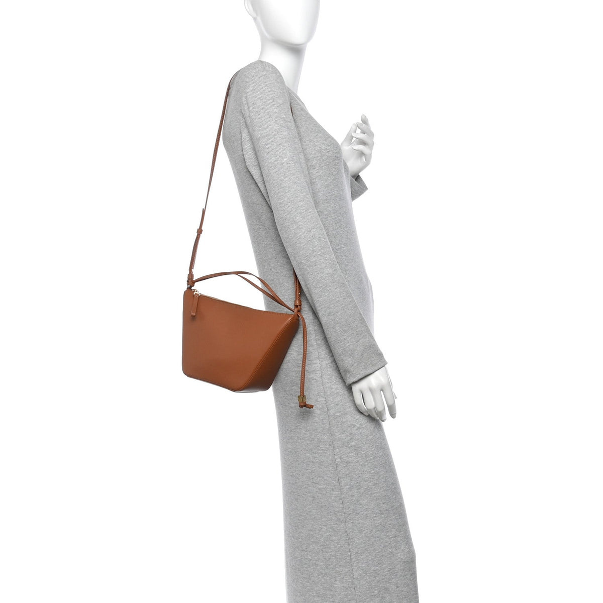 Loewe Calfskin Mini Hammock Hobo Tan