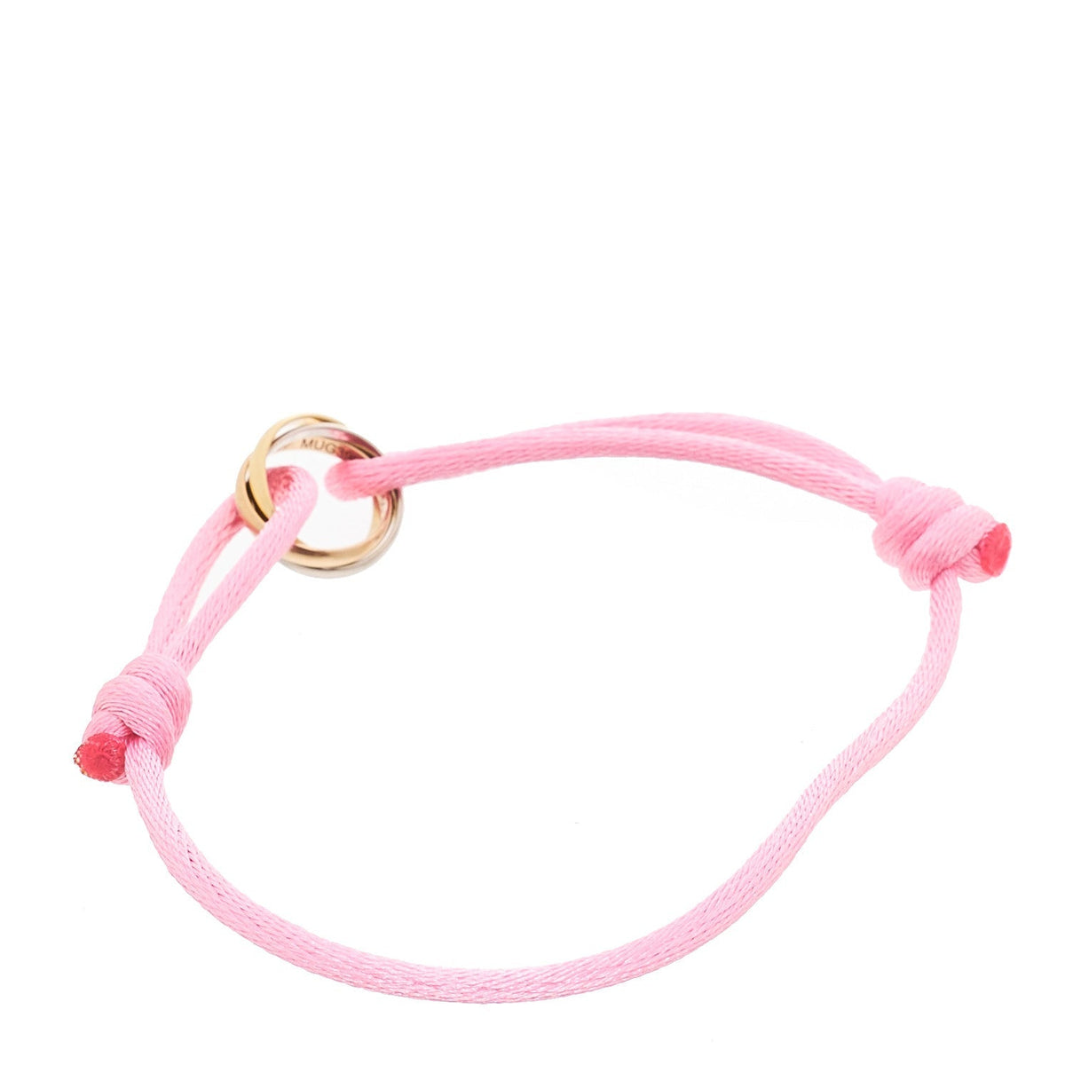 Cartier 18K Three Gold Trinity Adjustable Cord Bracelet Pink
