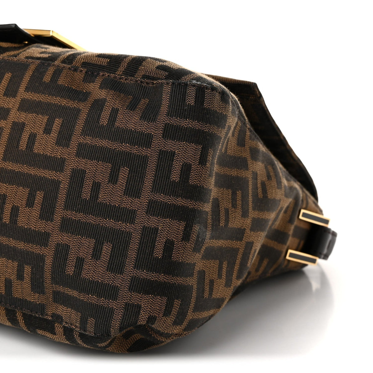 Fendi Zucca Canvas Big Forever Mama Baguette Tobacco