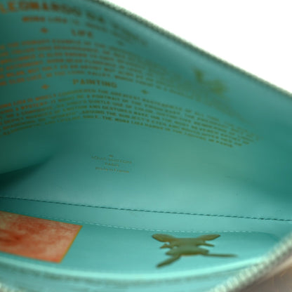 Louis Vuitton Masters Da Vinci Pochette Clutch Vert D'eau