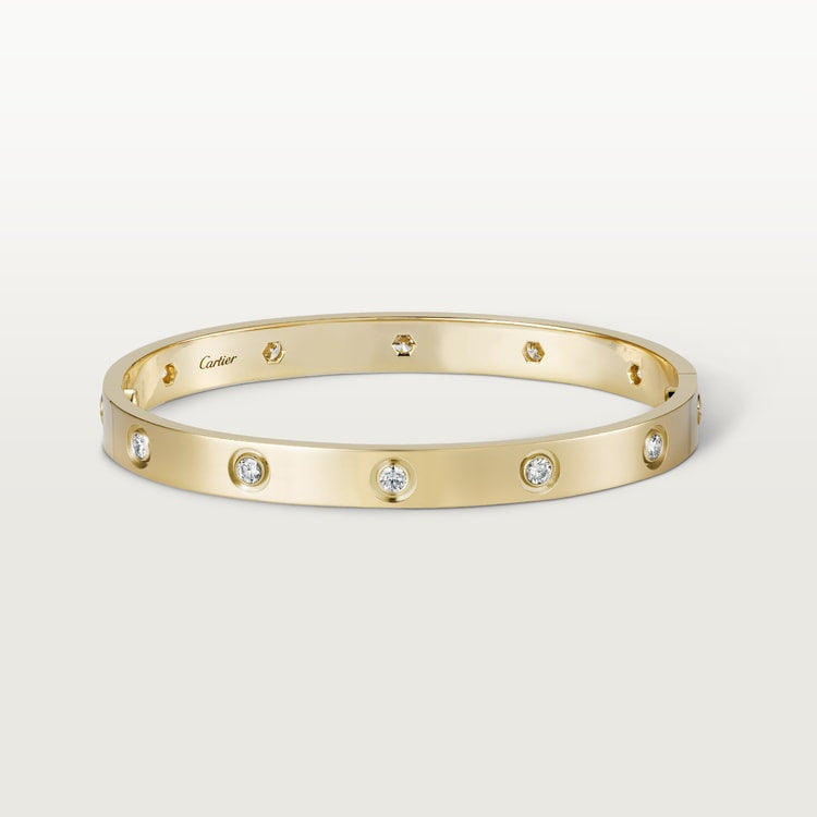18K Gold Diamonds Cartier Love Bracelet