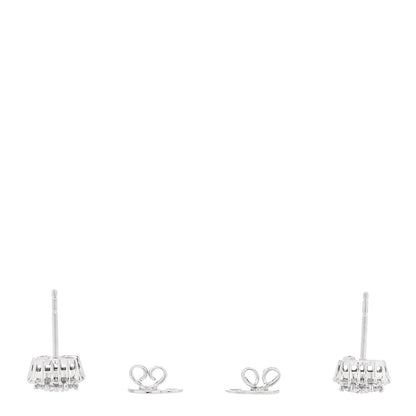 Roberto Coin 18K White Gold Diamond Flower Pavé Stud Earrings