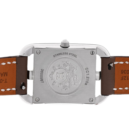 Hermes Stainless Steel Swift 23mm Cape Cod Double Tour Quartz Watch Etoupe