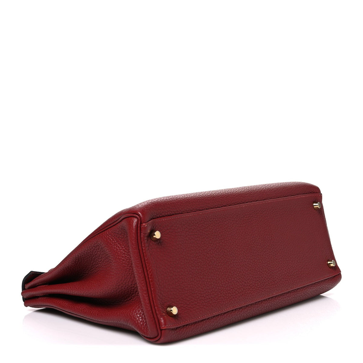 Hermes Taurillon Clemence Retourne Kelly 35 Rouge Garance