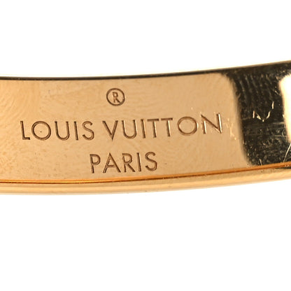 Louis Vuitton Brass Monogram Nanogram Cuff S Gold