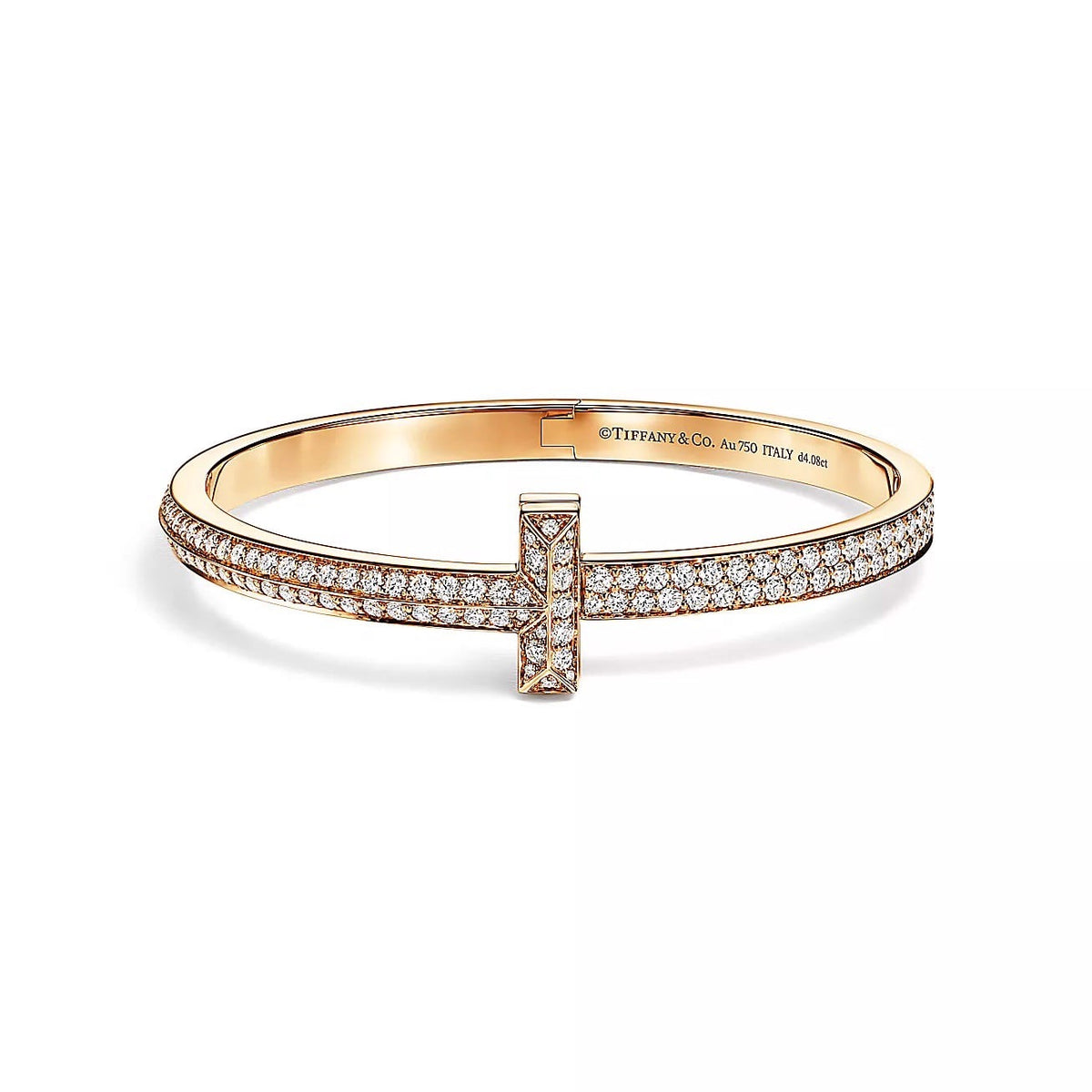 18K Gold Diamond Tiffany T1 Bracelet