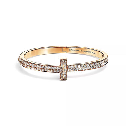 18K Gold Diamond Tiffany T1 Bracelet