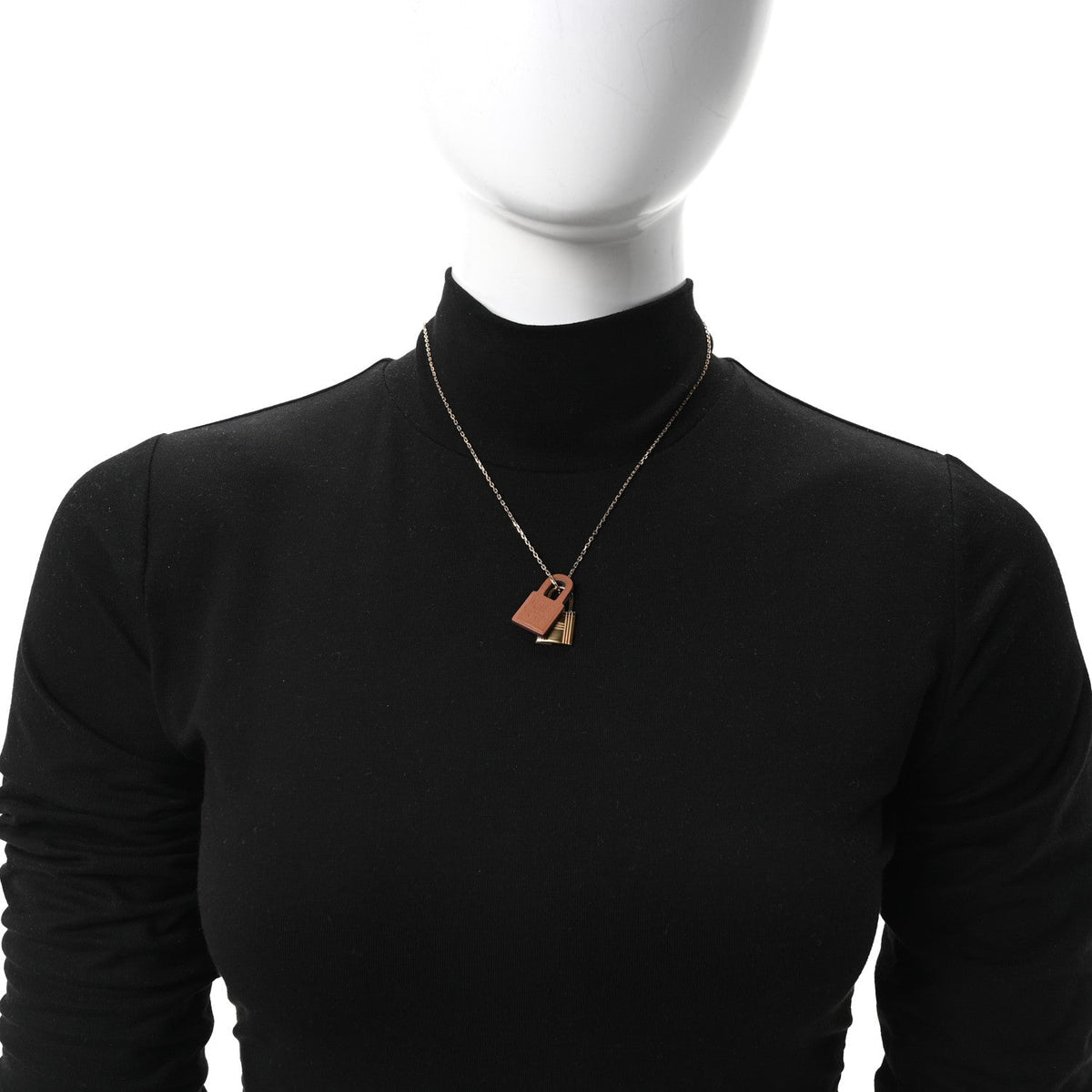 Hermes Swift Small O'Kelly Pendant Necklace Gold