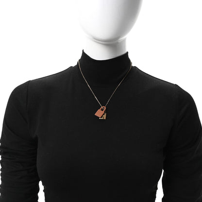 Hermes Swift Small O'Kelly Pendant Necklace Gold