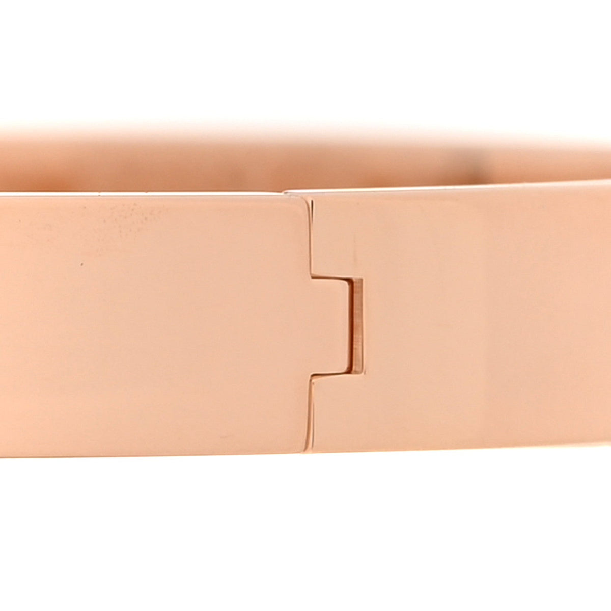 Hermes 18K Rose Gold Diamond PM Kelly Bracelet ST