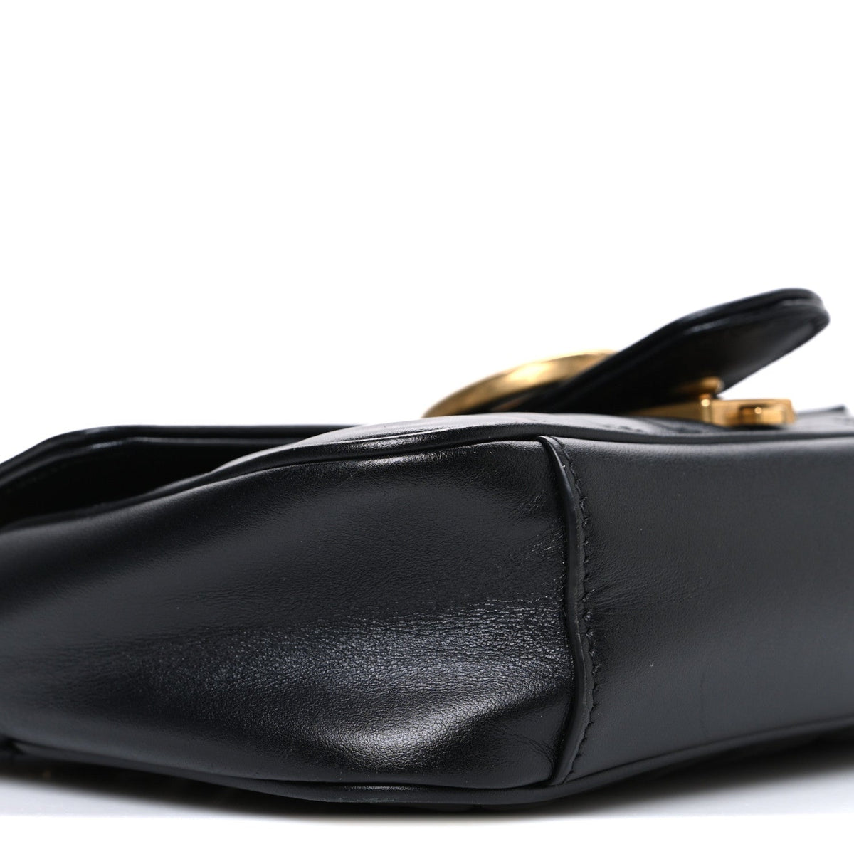 Gucci Calfskin Matelasse Mini GG Marmont Shoulder Bag Black 1817680