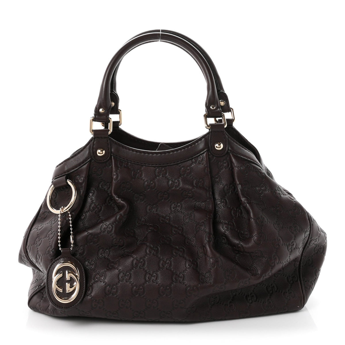 Gucci Guccissima Medium Sukey Tote Chocolate 1987818