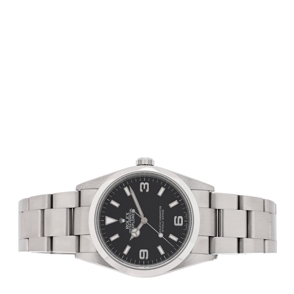 Rolex Stainless Steel 36mm Explorer Watch Black 114270