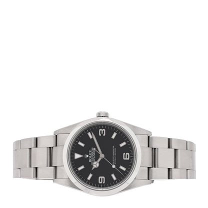 Rolex Stainless Steel 36mm Explorer Watch Black 114270