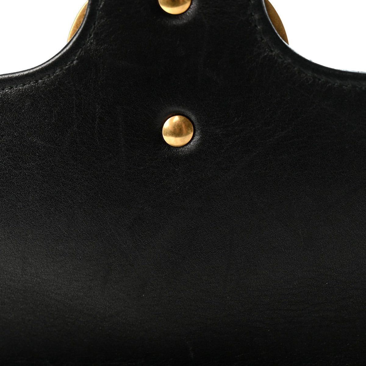 Gucci Calfskin Matelasse Pearly GG Marmont Chain Belt Bag Black