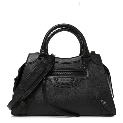 Balenciaga Grained Calfskin Neo Classic S City Black