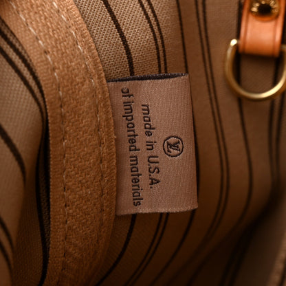 Louis Vuitton Monogram Neo Neverfull MM Tote Bag Brown