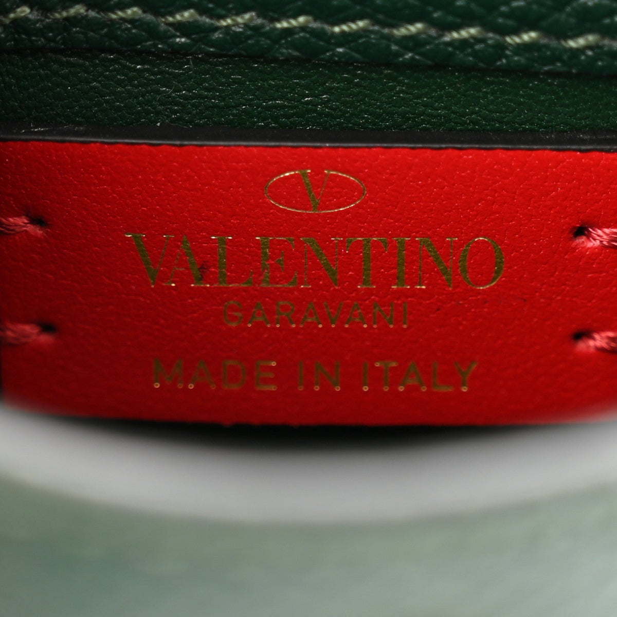 Valentino Garavani Calfskin Micro VSling Top Handle Shoulder Bag Green